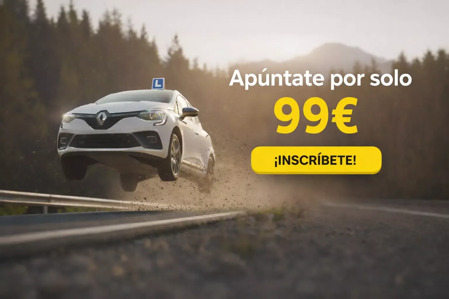 Apuntate en Autoescuela A Ras por 99 euros