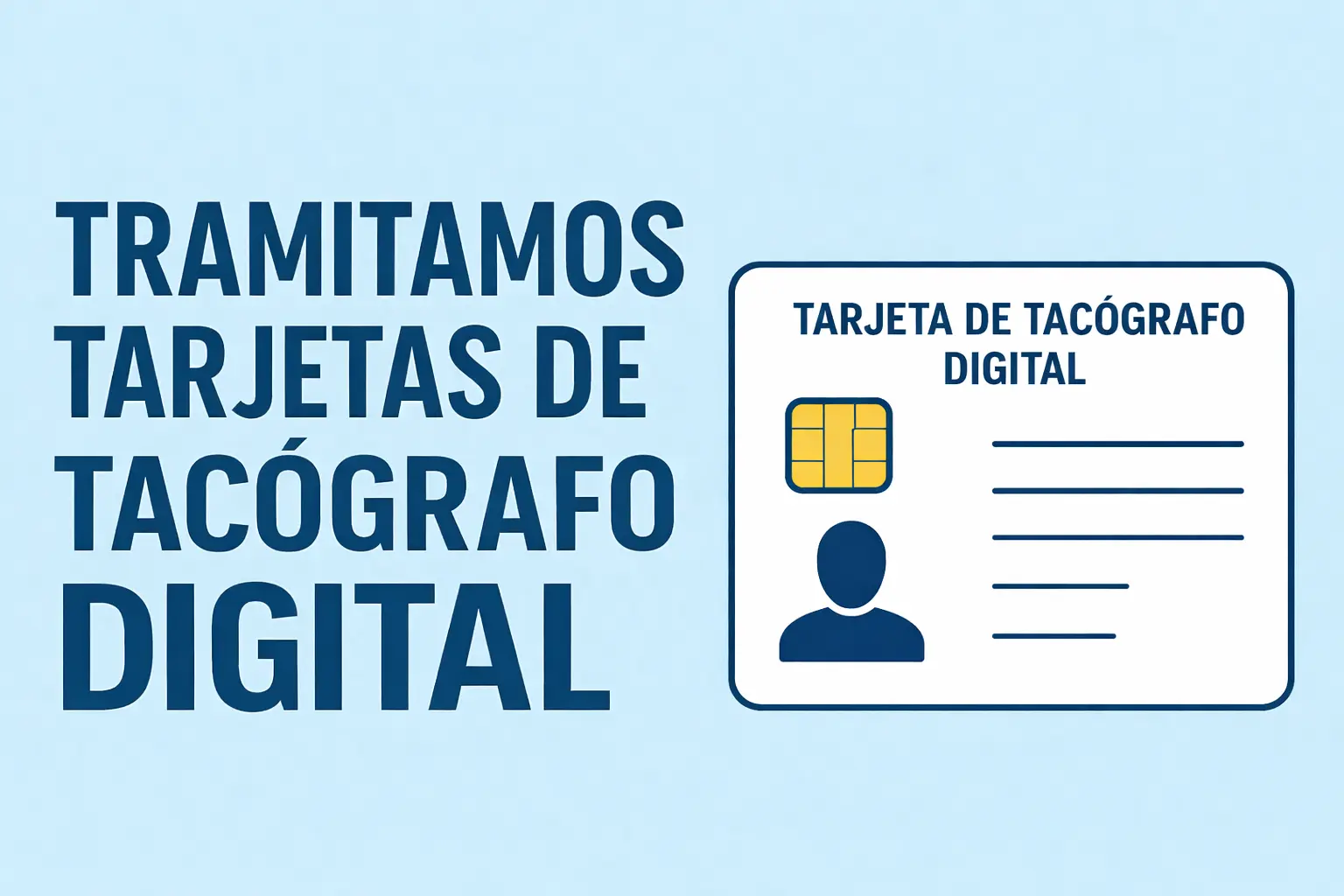 tramitación tarjetas tacógrafo en a ras